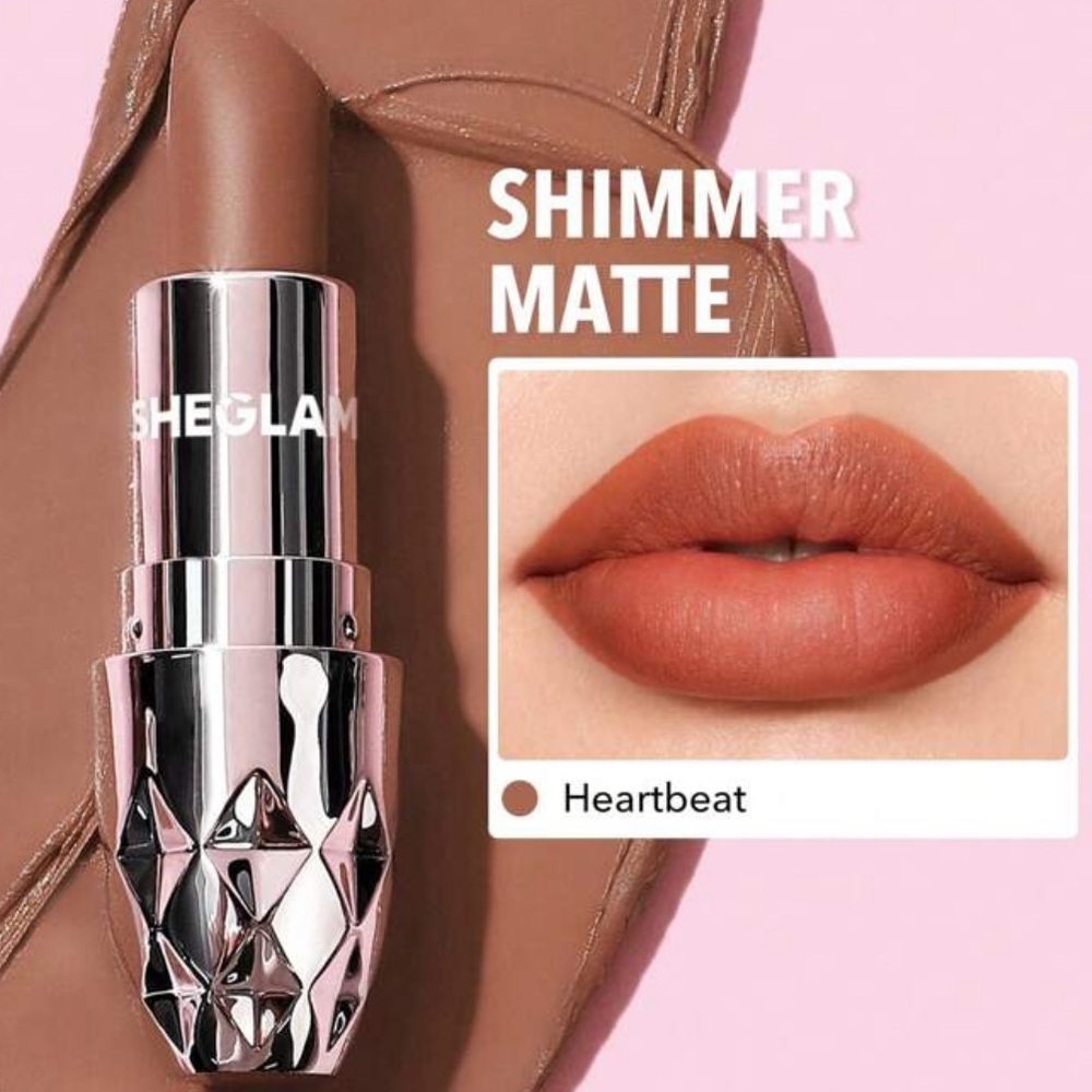SHEGLAM Starlight Velvet Lipstick - Heartbeat 10 Colors Shimmer Matte Long Lasti